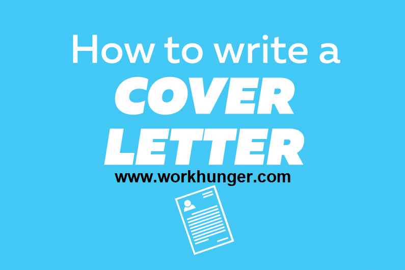 how to write a cover letter workhunger